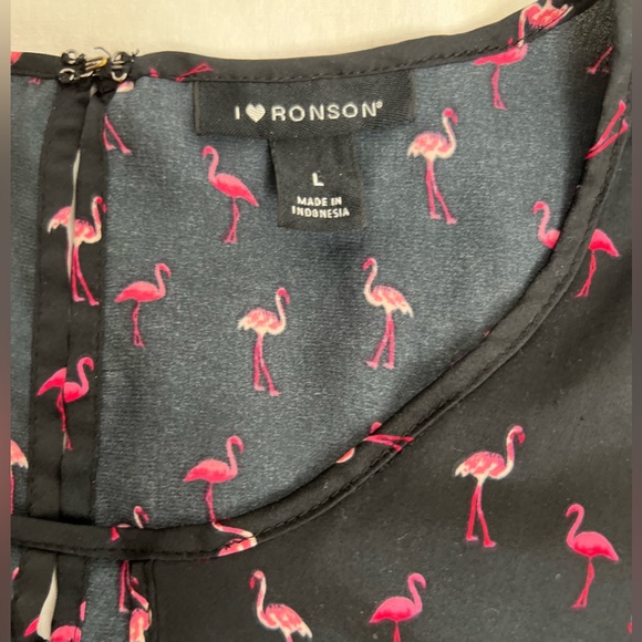 I LOVE RONSON Women’s Top Black/pink Size L - Picture 7 of 9